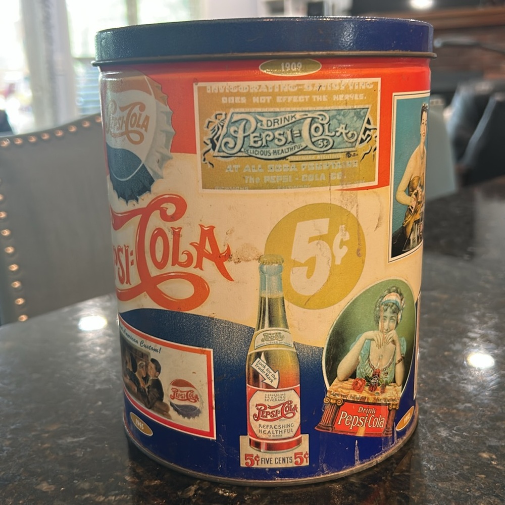Vintage Pepsi-Cola commemmorative tin